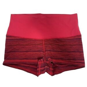 Lululemon Pink Striped Activewear Shorts